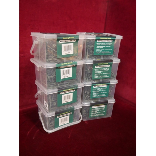 209 - 8 BOXES OF DECKING SCREWS