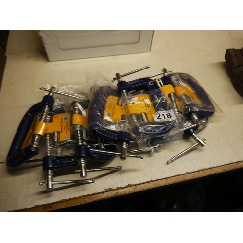 218 - LOT OF G-CLAMPS