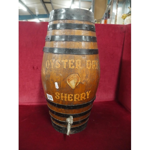 225 - DECORATIVE SHERRY BARREL