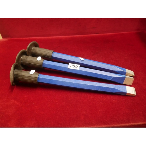 259 - 3 LARGE CHISELS