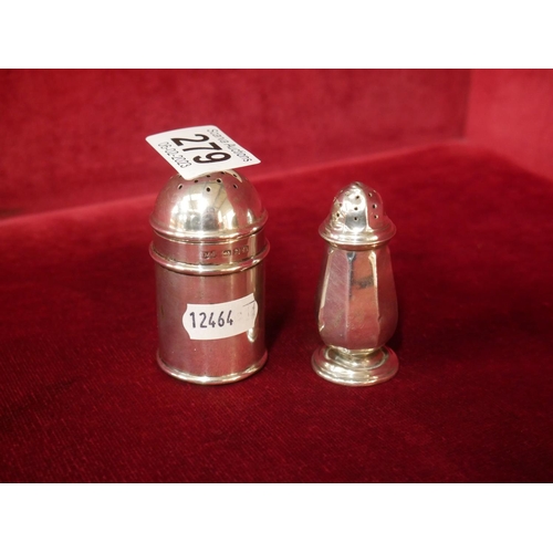 279 - SILVER SALT & PEPPER