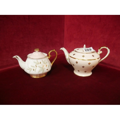 289 - SMALL ROYAL ALBERT & AYNSLEY TEA POTS