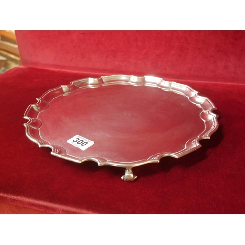 300 - HALLMARKED SILVER SALVER - 14