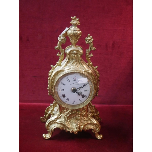 307 - BRASS MANTLE CLOCK