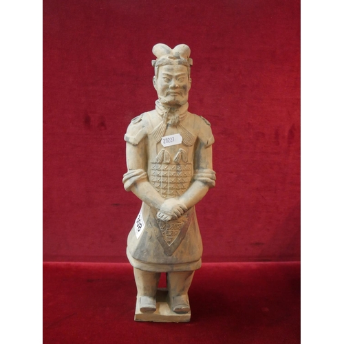 308 - TERRACOTTA FIGURE / DECANTER