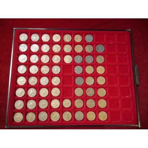 327 - TRAY OF OLD COPPER COINS