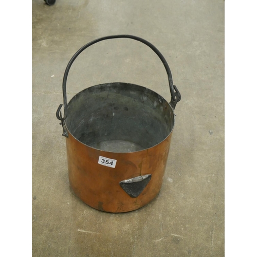 354 - GEORGIAN COPPER BUCKET