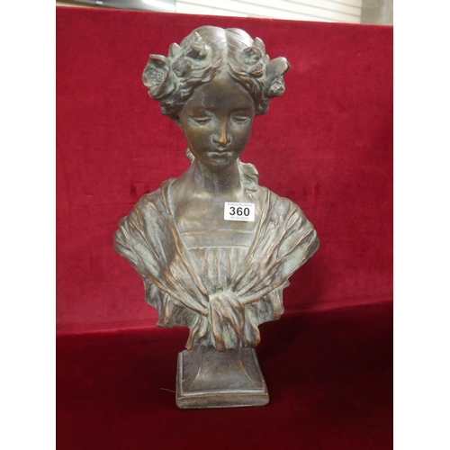 360 - BRONZE EFFECT BUST