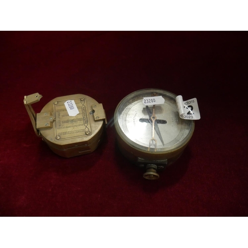 372 - 2 BRASS COMPASS