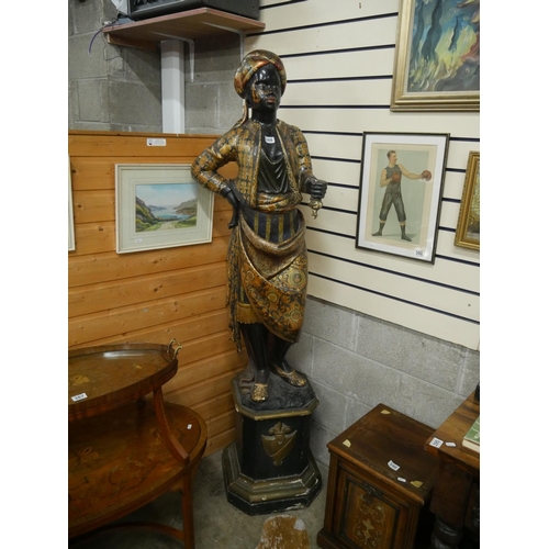 388 - 19TH C. BLACKAMOOR FIGURE IN ORIGINAL PAINT