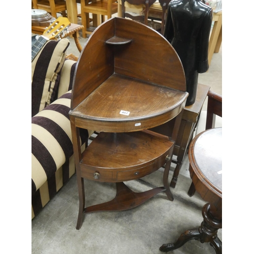 487 - GEORGIAN CORNER WASH STAND