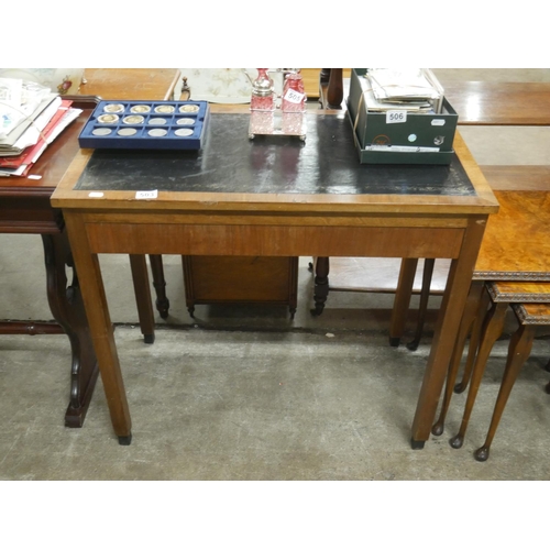 503 - LEATHER TOP DESK