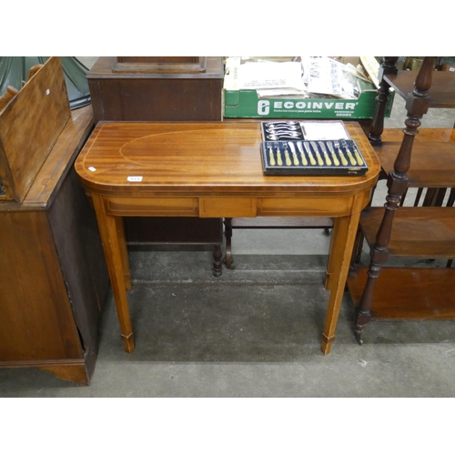 515 - INLAID SATINWOOD SIDE TABLE