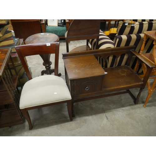 567 - TELEPHONE SEAT & CHAIR