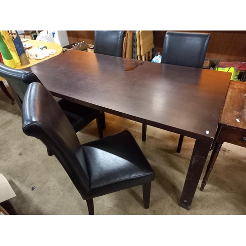 612 - DINING TABLE & 4 CHAIRS