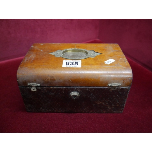 635 - WOODEN BOX