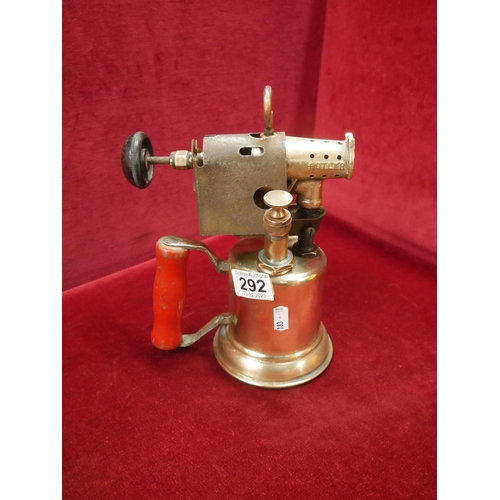 292 - BRASS BLOW LAMP