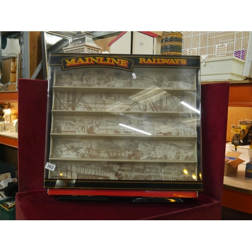 302 - MODEL RAILWAY DISPLAY CASE