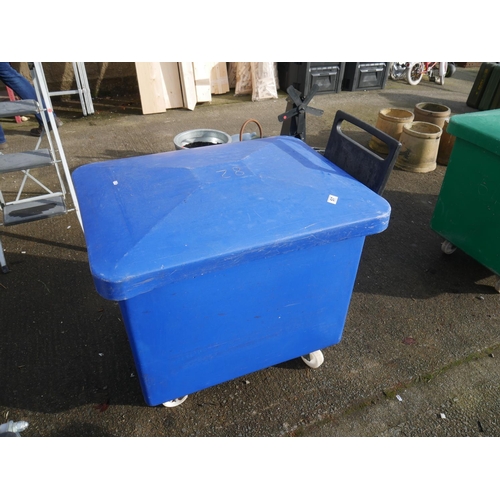 57 - BLUE STORAGE TROLLEYS WITH LIDS