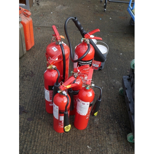 91 - 6 FIRE EXTINGUISHERS