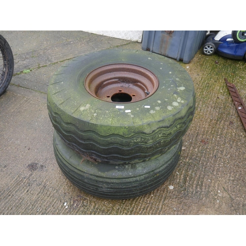 25 - 2 TRAILER WHEELS