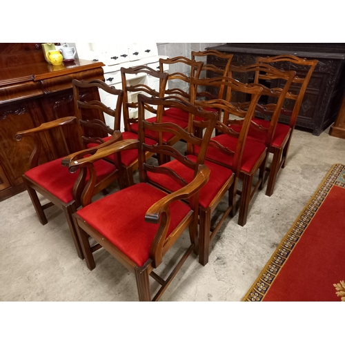 486 - SET OF 8 REPRODUCTION DINING CHAIRS