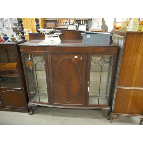 732 - MAHOGANY DISPLAY CABINET