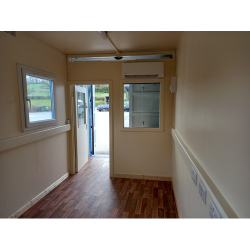 31 - 20 FT HIGH ROOF SHIPPING CONTAINER, NEWLY FITTED OUT AS OFFICE UNIT COMPLETE WITH AIR CONDITIONING