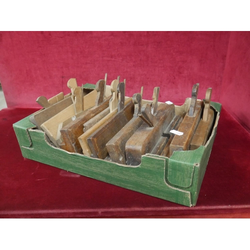 216 - BOX OF WOODEN PLANES