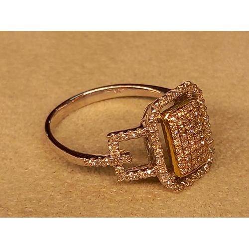 316 - 9CT DIAMOND RING SIZE N