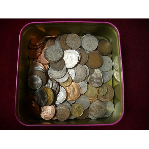 336 - BOX OF COINS