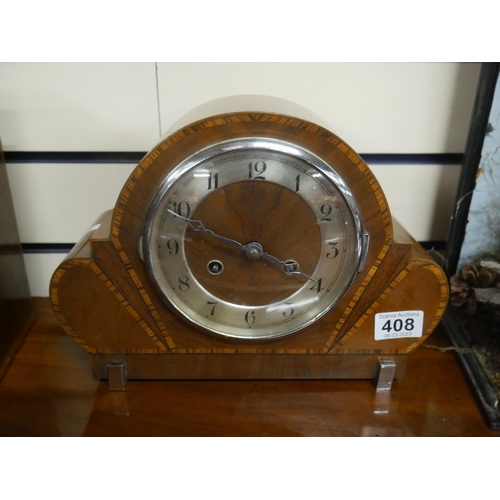 408 - INLAID MANTLE CLOCK