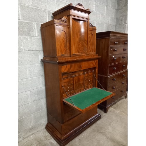 439 - ANTIQUE MAHOGANY ESCRITAIRE