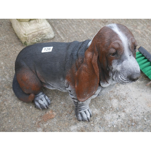 126 - CONCRETE BASSETT HOUND