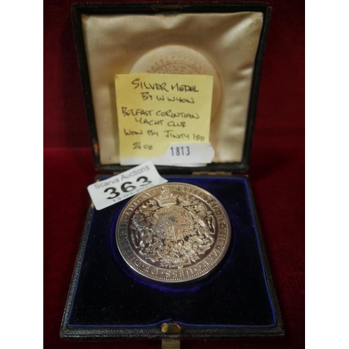 363 - SILVER MEDAL BELFAST YACHT CLUB 1891