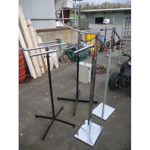 83 - 4 CLOTHES RAILS