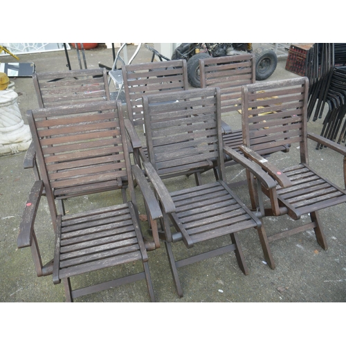 85 - 6 GARDEN CHAIRS