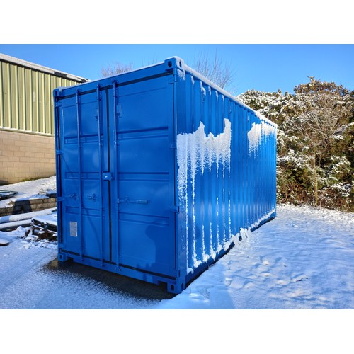 5 - 20 FT HIGH ROOF SHIPPING CONTAINER, NEWLY FITTED OUT AS OFFICE UNIT COMPLETE WITH AIR CONDITIONING