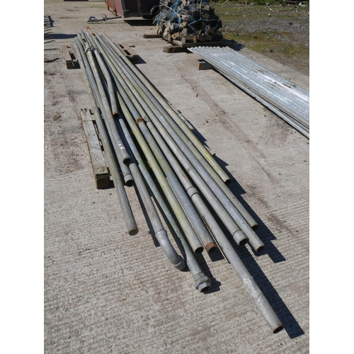 6 - LOT OF GALV PIPING