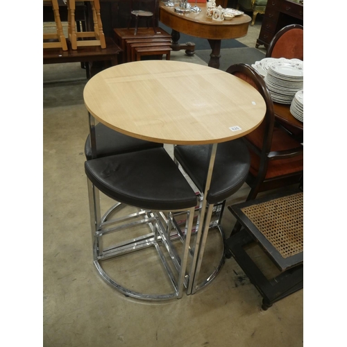 826 - BISTRO TABLE & 4 STOOLS