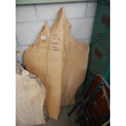 170 - 2 PIECES OF OAK