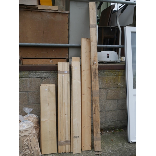 63 - LOT OF WHITE WOOD