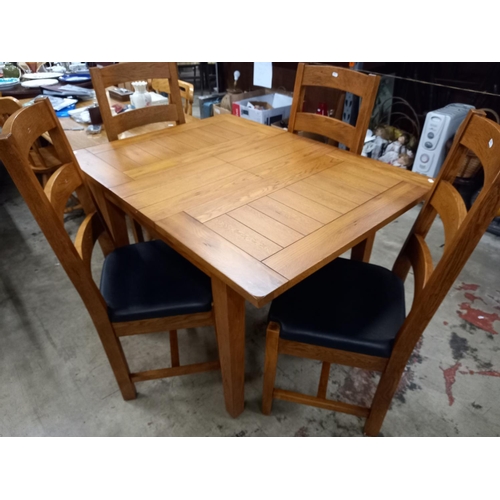 634 - TABLE & 4 CHAIRS