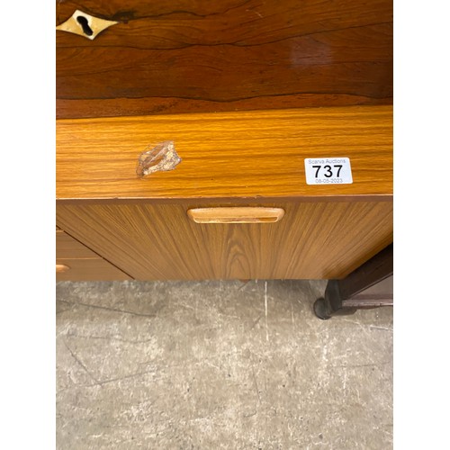 737 - MID CENTURY SIDEBOARD - SLIGHT DAMAGE ON TOP