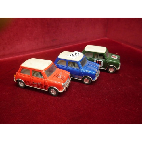 309 - 3 MODEL MINI CARS