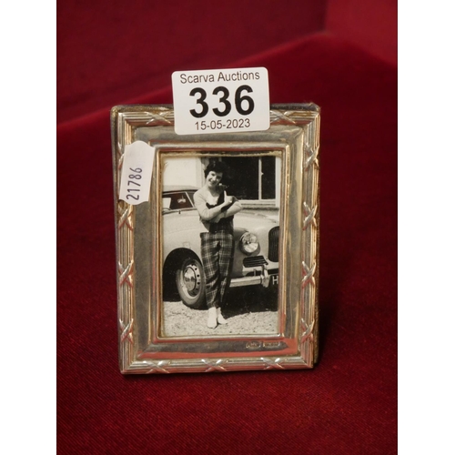 336 - SILVER PHOTO FRAME