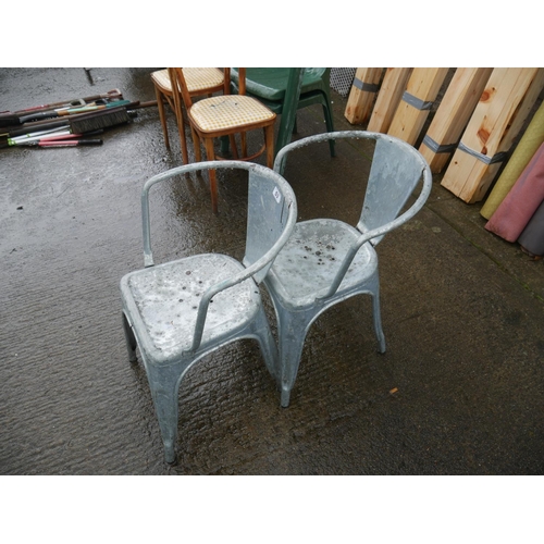 53 - 2 METAL CHAIRS