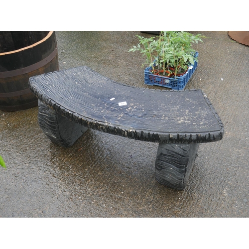 68 - CONCRETE GARDEN BENCH