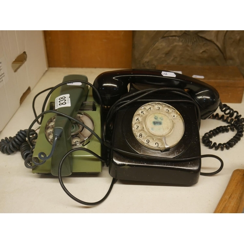 838 - 2 VINTAGE TELEPHONES