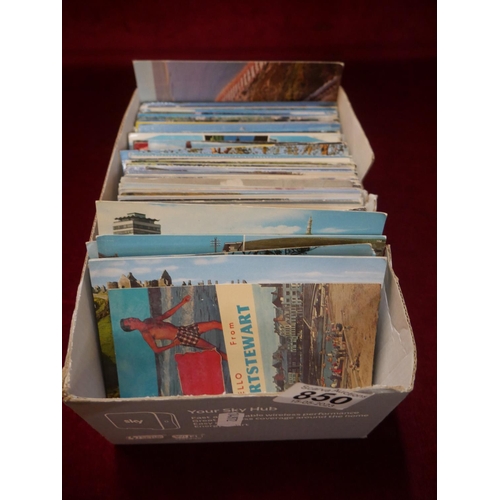 850 - BOX OF POSTCARDS